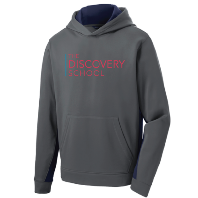 DISCOVERY Performance Hoodie – Dark Smoke Gray / Navy