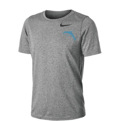 Dolphin NIKE® Dri-Fit Short Sleeve T-Shirt – Gray Heather